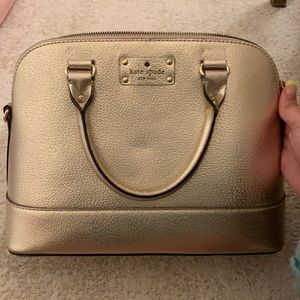 Gold Kate Spade Purse
